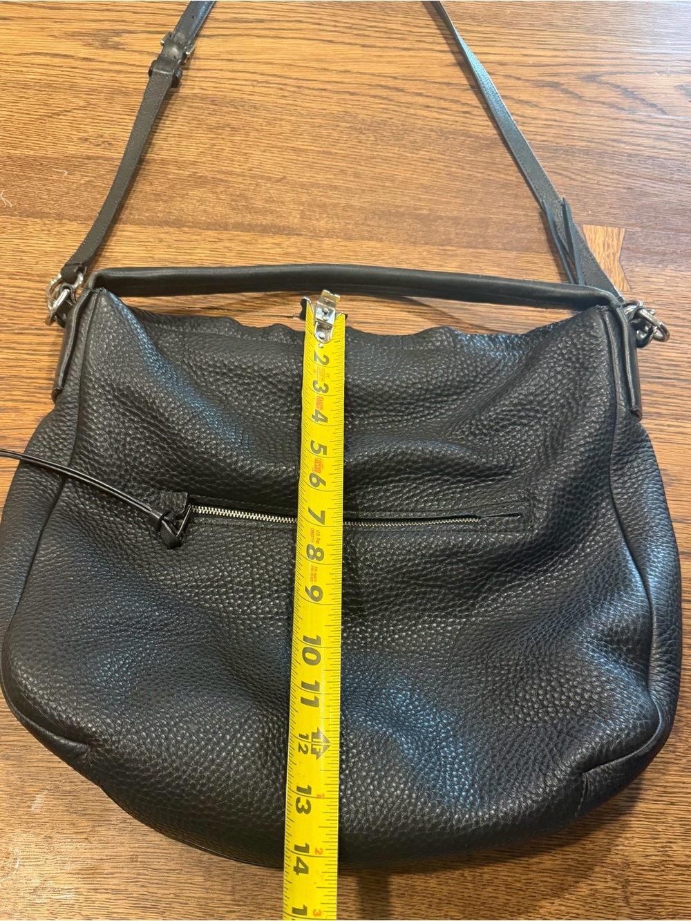 Coach Black Pebbled Leather Shoulder Hobo - Picture 6 of 8